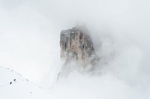 Avontuur in de Dolomieten in de winter