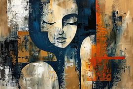 Abstract Portrait Woman by Eye catching paintings