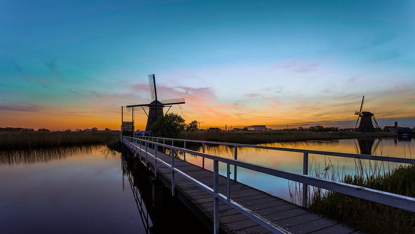 Prachtig Nederland, op de Kinderdijk van Roy Poots