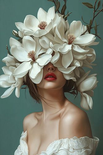 Digital portrait, Under the Magnolia's no.1