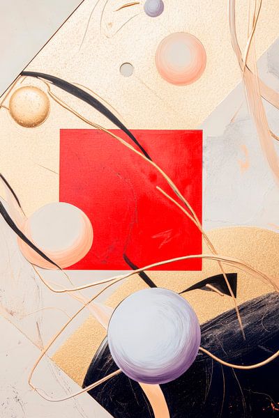 Abstrakte Komposition mit Farben und Formen von Poster Art Shop