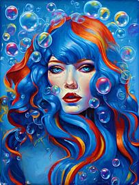 Lady in Blue IV by DeVerviersBelgium
