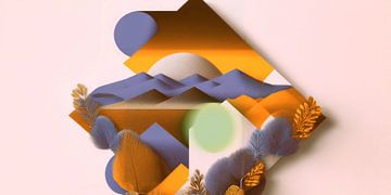 Abstracte Landschap van IIM Series