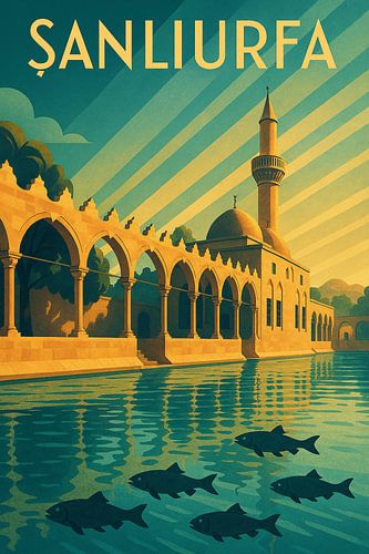 Şanlıurfa Art Deco Reis Poster Print
