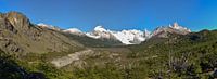 Bergpanorama Patagonië met Cerro Torre en Fitz Roy van Christian Peters thumbnail
