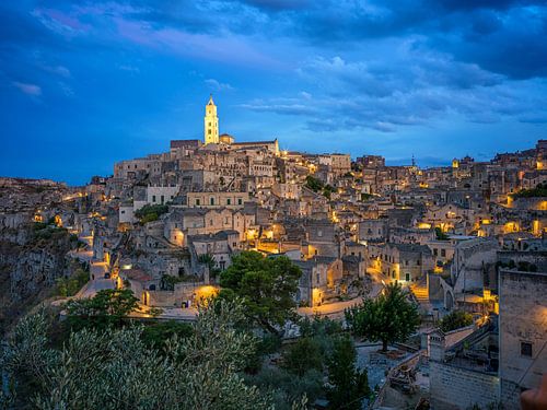 Italien (Region Basilikata) - Matera bei Nacht von t.ART