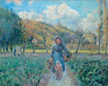 In de moestuin, Camille Pissarro