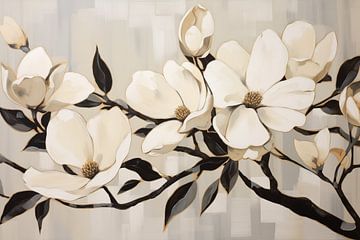 Magnolia bloemen van Imagine