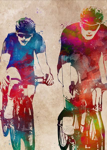 Radfahren Fahrrad Sport Kunst #Radfahren #Fahrrad von JBJart Justyna Jaszke