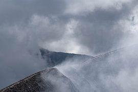 Dampfender Bromo-Vulkan – Nahaufnahme