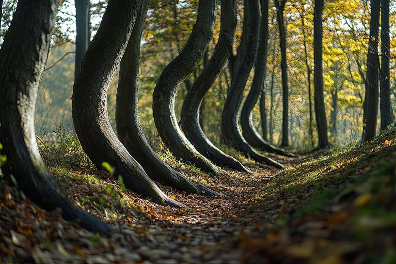 picturesque magical fantasy forest by Egon Zitter