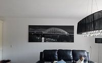Klantfoto: Panorama Waalbrug Nijmegen zwart/wit van Anton de Zeeuw