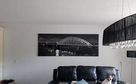 Panorama Waalbrug Nijmegen noir et blanc