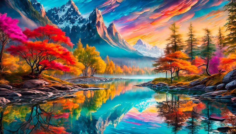 Malerei in der Landschaft von Mustafa Kurnaz