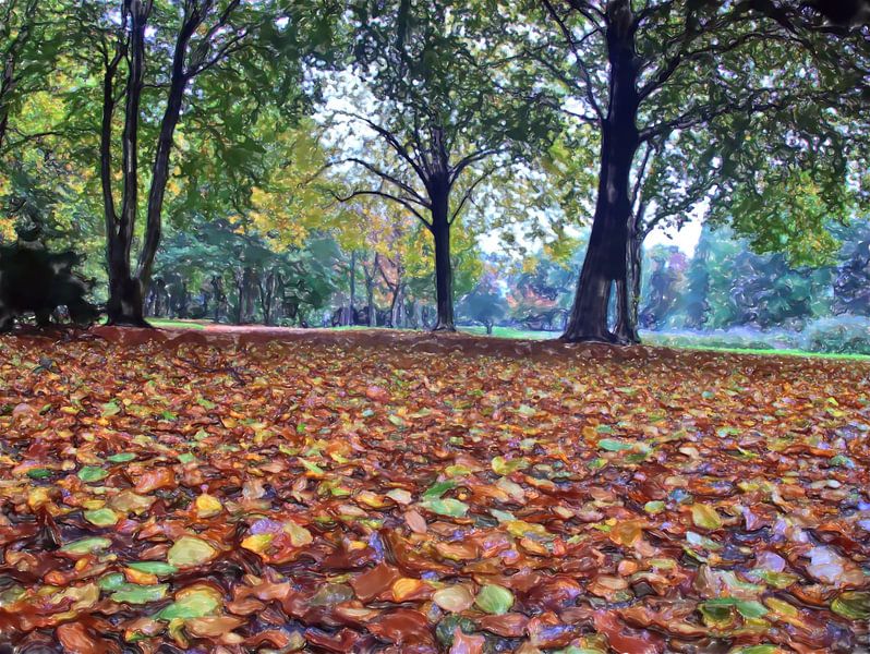 Peinture d'automne par Edgar Schermaul