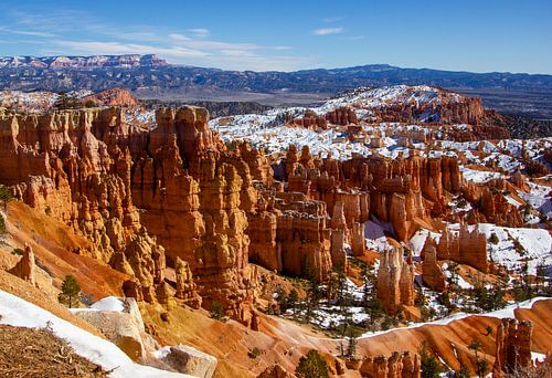 Bryce Canyon National Park in de winter, Utah, Verenigde Staten