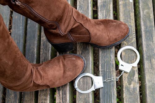 Women's Boots with Handcuffs