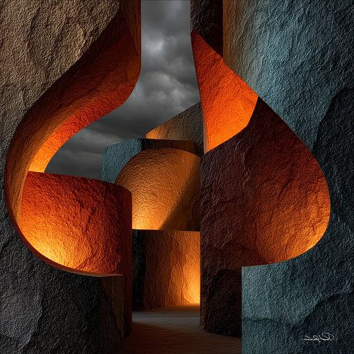 abstracte vormen en texturen