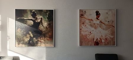 Impressionistische Ballerina in Rosa