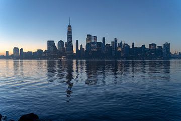 Sunrise over New York City USA by Patrick Groß