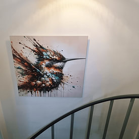 Kundenfoto: Mächtiger Kolibri von Chromatic Fusion Studio, auf Alu-Dibond