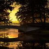 Orangje zonsopkomst van Patrick Rodink