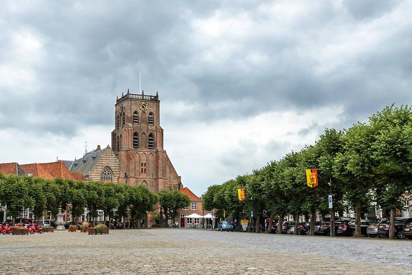 View of the Geertruidskerk in Geertruidenberg (NB) by Elly Damen