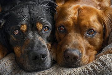 les chiens dans et autour de la maison sur Egon Zitter