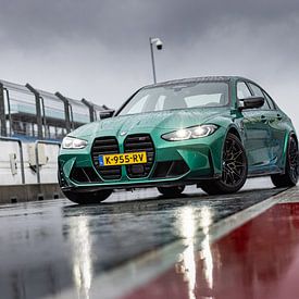 BMW M3 auf der Rennstrecke von Assen von Martijn Bravenboer