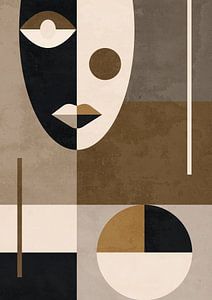 Abstract face van Mirjam Duizendstra