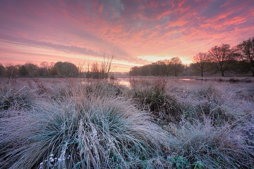 Sunrise and Dutch polder landscape by Original Mostert Photography