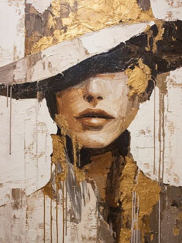 Portrait abstrait moderne