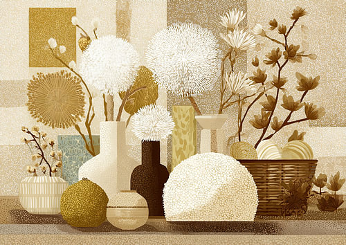 Blumenarrangement im natürlichen Stil