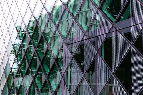 Glazen gevel bij Futurium Berlijn