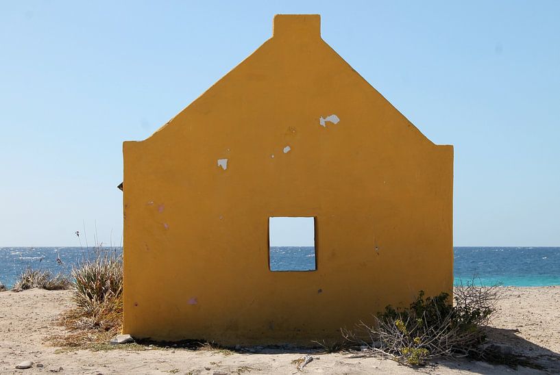 Slavenhuisjes op Bonaire van Brenda Verboekend