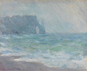 Regnvær, Etretat, Claude Monet