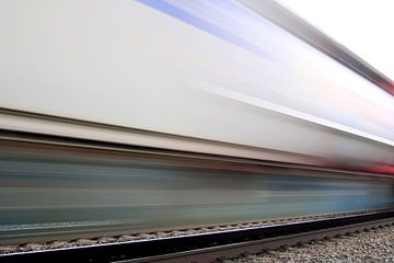 Snelle trein met lange belichting van Rüdiger Rebmann