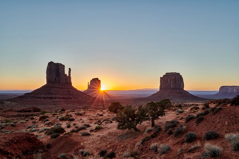 Lever du soleil sur la Monument Valley par Jürgen Ritterbach