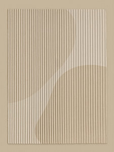 Skandinavisches Design: Minimalistisches, organisches Relief in Sandtönen – 3
