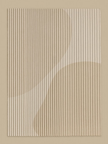 Design scandinave : relief minimaliste et organique dans des tons sable -3