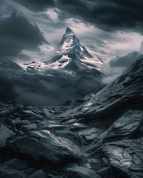 Eenzame berg, majestueuze stilte van fernlichtsicht