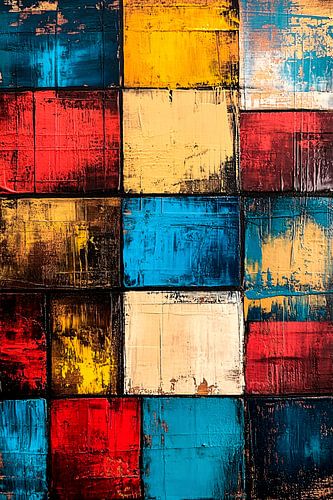 Abstracte kleurrijke geometrische kunst