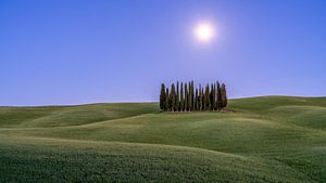 Volle Maan in Toscane II van Teun Ruijters