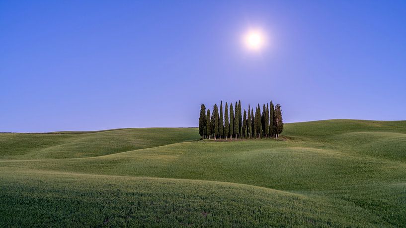 Pleine Lune en Toscane II par Teun Ruijters