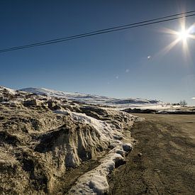 Road leading through the Norwegian high mountains by Martin Köbsch