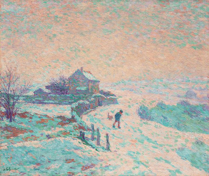 Claude-Émile Schuffenecker,Paysage de neige von finemasterpiece