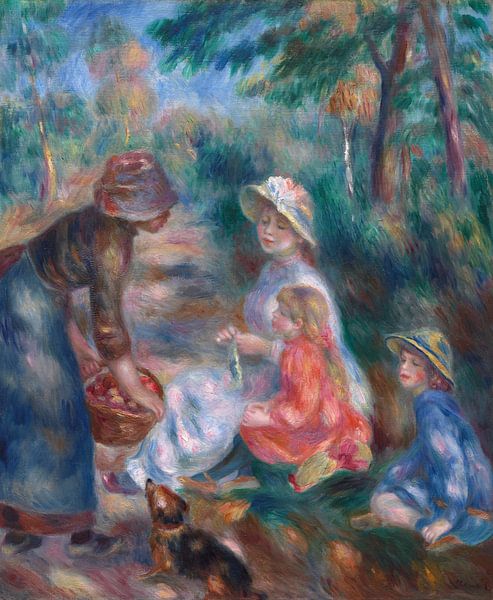 Der Apfelverkäufer, Pierre-Auguste Renoir von Meisterhafte Meister