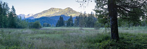 Moor und Berge im Morgenzauber