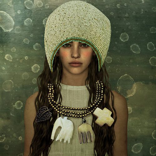 Fine Art Portret, Tribal Jewellery Afrikaans