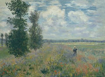 Poppy Fields in de buurt van Argenteuil, Claude Monet